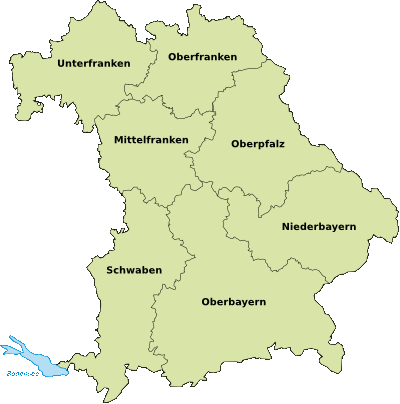 Bayern Karte